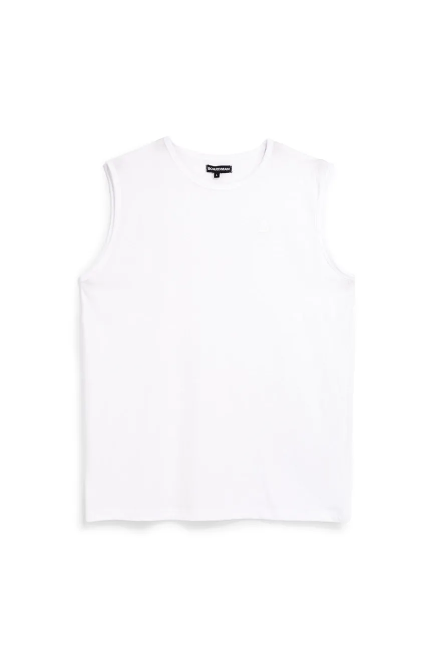 Boardman schlichtes weißes Tank-Top NBY506
