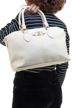 Borsa a Mano Beige con Tracolla Removibile LAURA BIAGIOTTI EMBARK 117-1