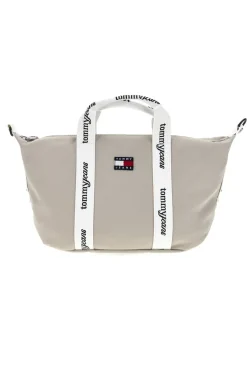 Borsa a Mano Beige in Tessuto con Bande Logo Tommy Jeans 18460