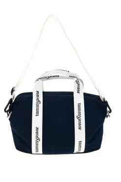 Borsa a Mano Blu in Tessuto con Bande Logo Tommy Jeans 18460
