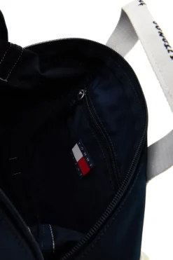 Borsa a Mano Blu in Tessuto con Bande Logo Tommy Jeans 18460