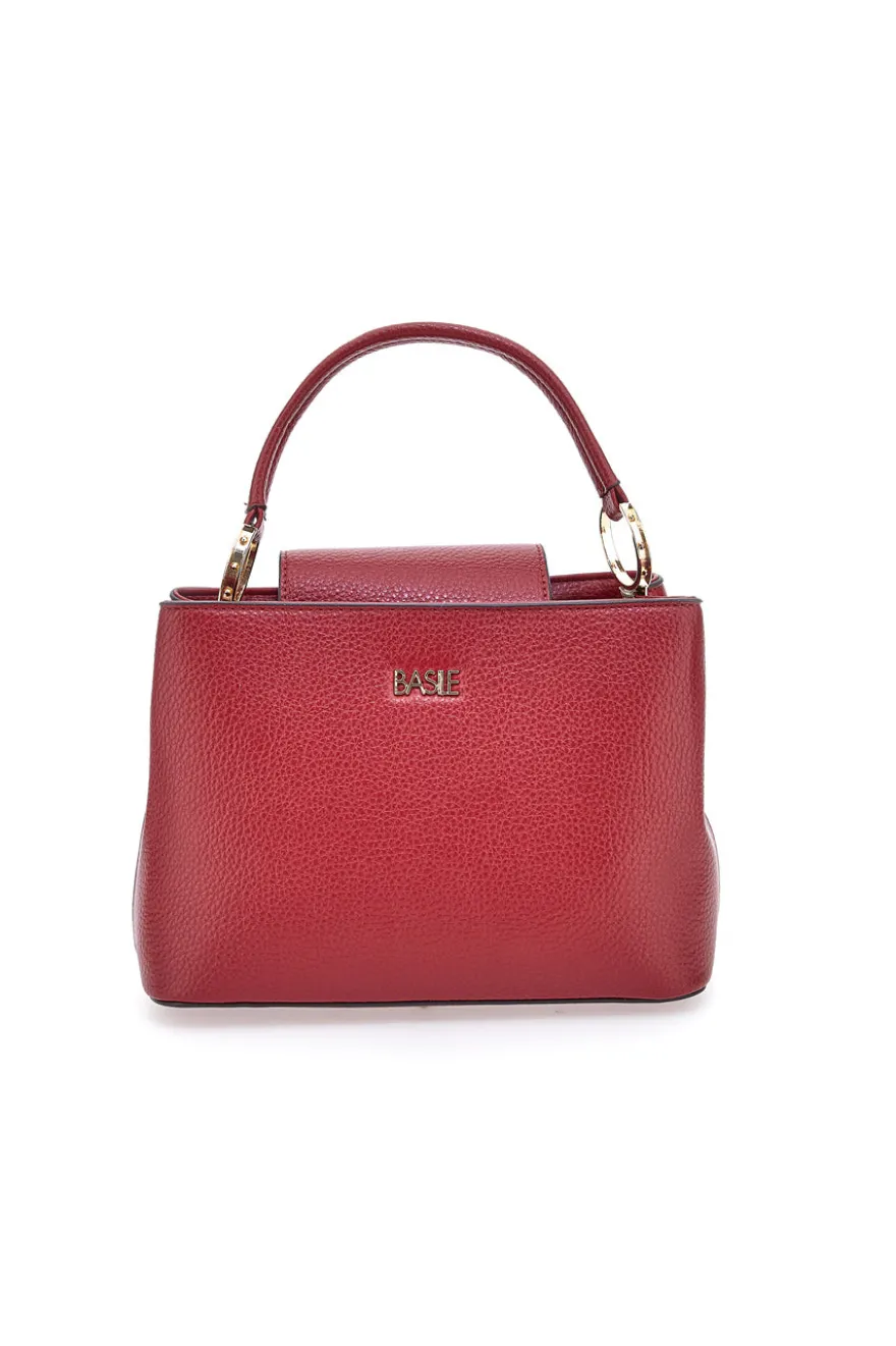 Borsa a mano bordò con scomparti interni Basile CLASS BA1272DOLL