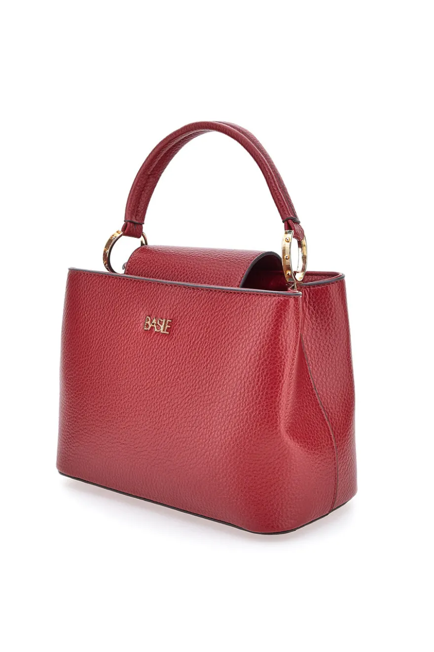 Borsa a mano bordò con scomparti interni Basile CLASS BA1272DOLL