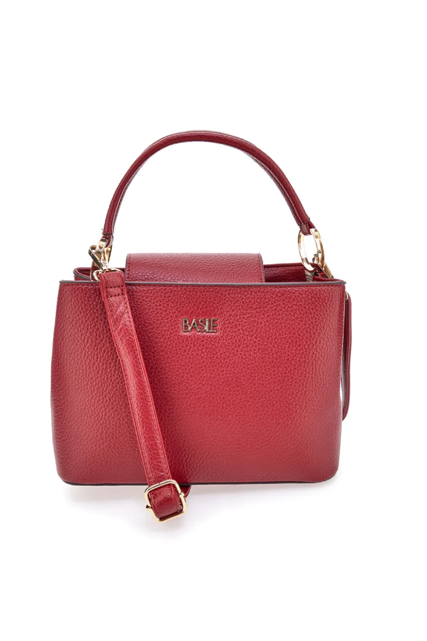 Borsa a mano bordò con scomparti interni Basile CLASS BA1272DOLL