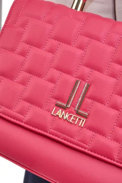 Borsa a Mano con Strass Fuxia Lancetti 24S-105-3
