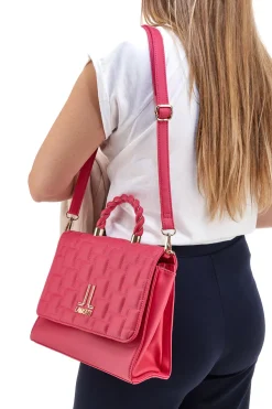 Borsa a Mano con Strass Fuxia Lancetti 24S-105-3
