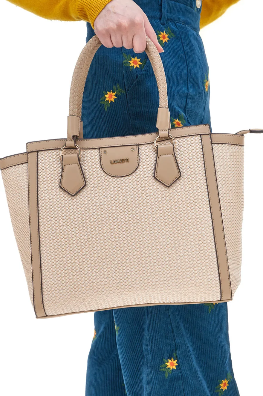 Borsa a Mano Lancetti Thibault Beige