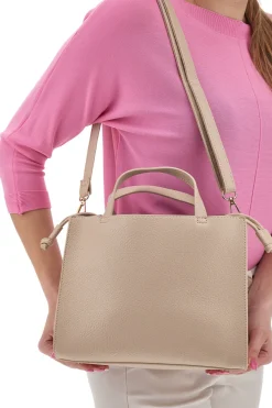Borsa a Mano Naturale con Sacchetto Interno Colorato LAURA BIAGIOTTI RICKIE
