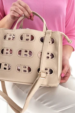 Borsa a Mano Naturale con Sacchetto Interno Colorato LAURA BIAGIOTTI RICKIE