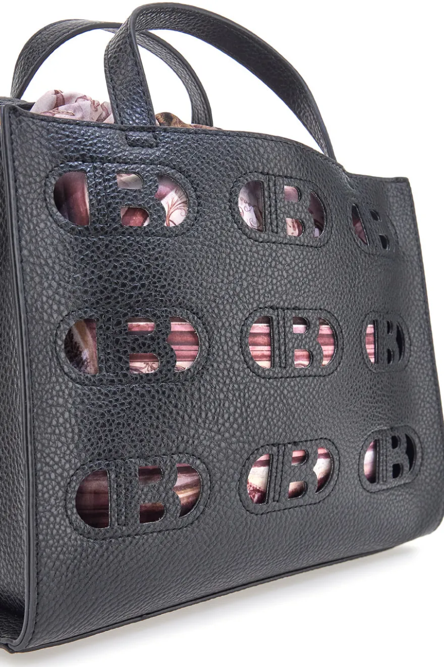 Borsa a Mano Nera con Sacchetto Interno Colorato LAURA BIAGIOTTI RICKIE