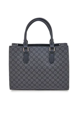 Borsa a Mano Nera Con Tracolla Rimovibile DOUBLE CHECK 18239-2