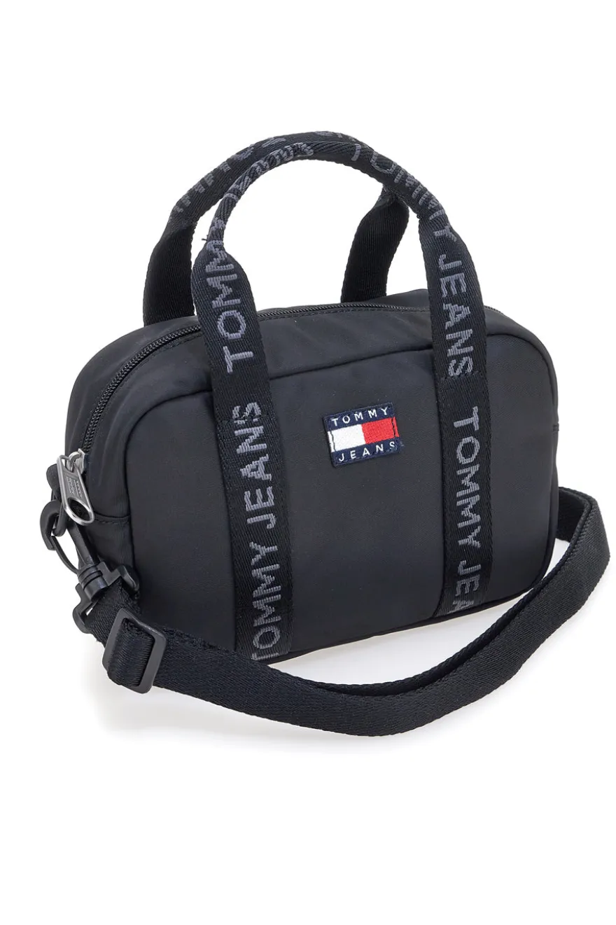 Borsa a mano nera con tracolla logata Tommy Jeans Daily Crossover