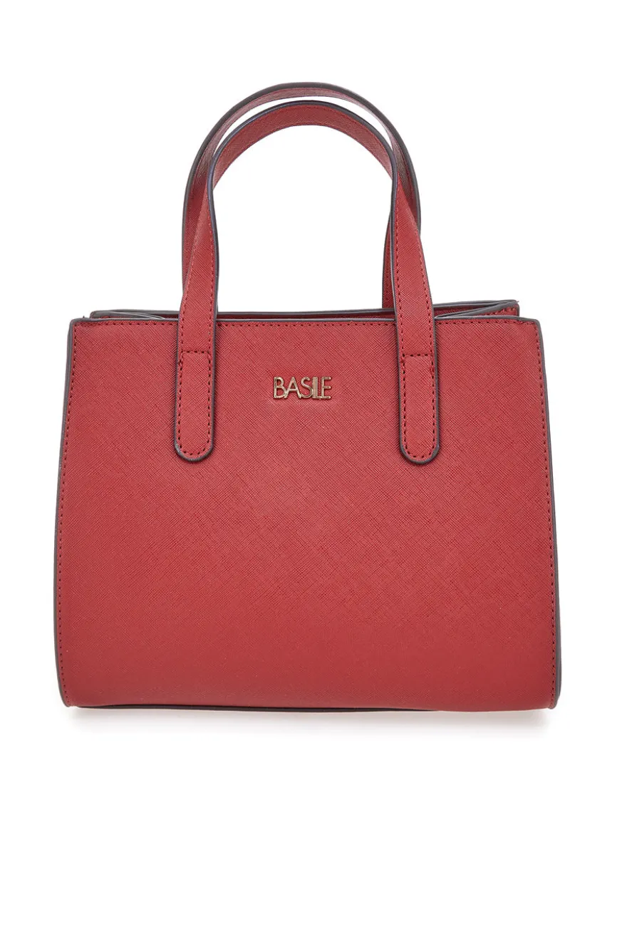 Borsa a mano rossa con tracolla inclusa Basile Class BA11959SAF