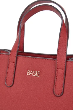 Borsa a mano rossa con tracolla inclusa Basile Class BA11959SAF