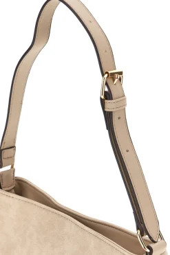 Borsa a Spalla Beige con Dettagli Dorati Guido Vietri TRIK30,379,B0