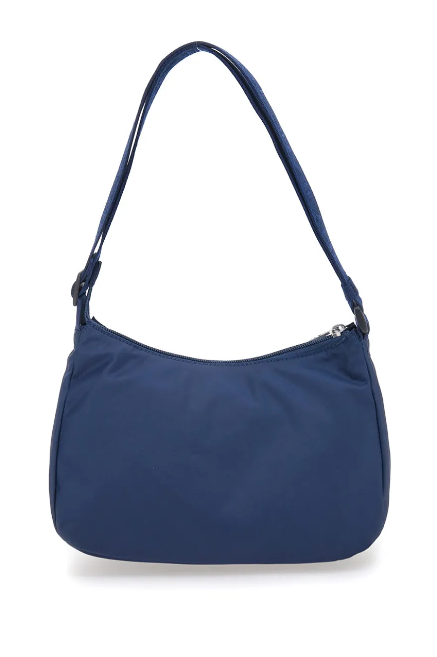 Borsa a spalla blu in tessuto con logo Tommy Jeans Shoulder Bag