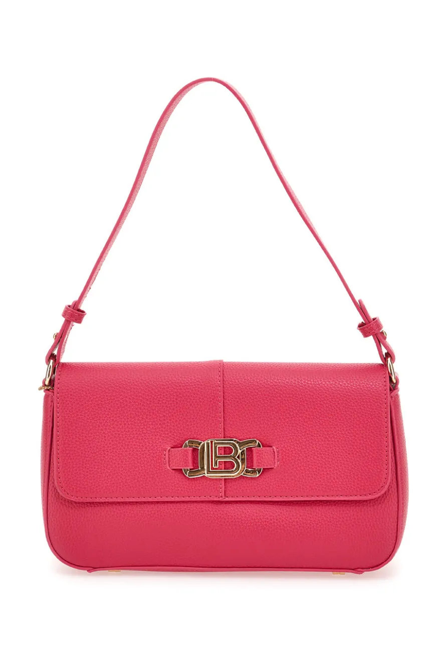 Borsa a Spalla Fucsia con Plancetta Dorata Laura Biagiotti 121-3