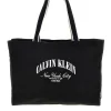 Borsa a spalla mare nera in tessuto Calvin klein 3348