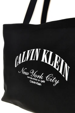 Borsa a spalla mare nera in tessuto Calvin klein 3348