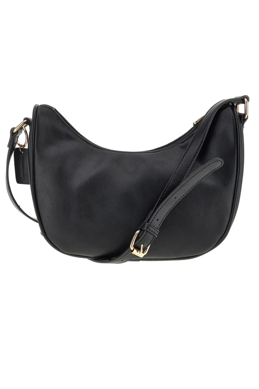 Borsa a spalla nero con tracolla regolabile Cotton belt 19,012,B015