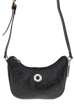 Borsa a spalla nero con tracolla regolabile Cotton belt 19,012,B015