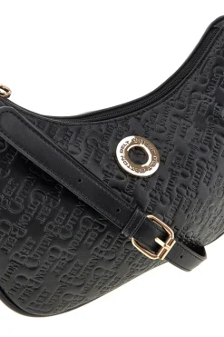 Borsa a spalla nero con tracolla regolabile Cotton belt 19,012,B015