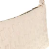 Borsa a spalla panna con logo in rilievo Naj-oleari 61996/SOFY2