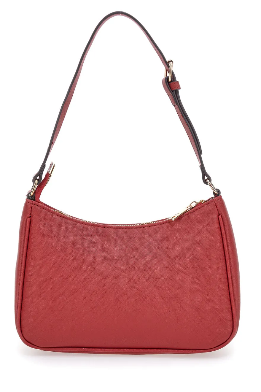 Borsa a spalla rossa con tasca frontale Basile Class BA11950ESAF
