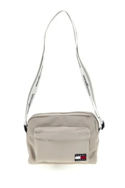 Borsa a Tracolla Beige in Tessuto con Tracolla con Logo Tommy Jeans 18462