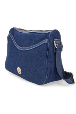 Borsa a Tracolla Jeans Con Cerniera Lancetti 24S-101-4