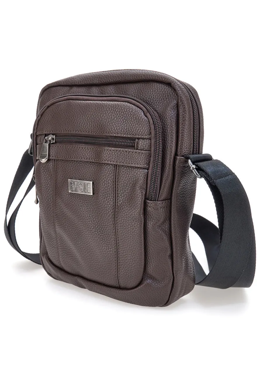 Borsa a tracolla marrone effetto martellato Basile BASILE BA520-4