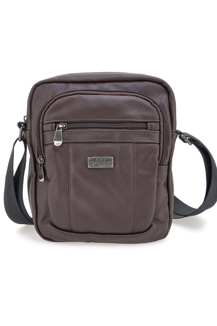Borsa a tracolla marrone effetto martellato Basile BASILE BA520-4