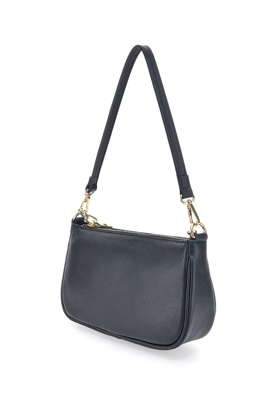 Borsa a Tracolla Nera con catena dorata Ngb 008