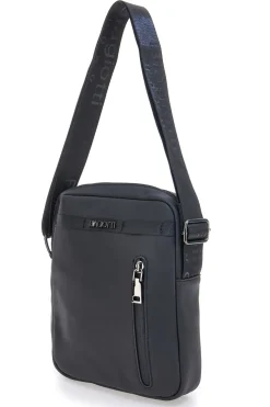 Borsa a tracolla nera con zip frontale Biagiotti MOI LB25W-464/1/TRAC