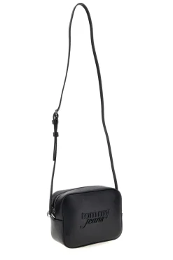 Borsa a Tracolla Nera con Logo in Rilievo Tommy Jeans 18451