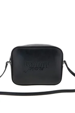Borsa a Tracolla Nera con Logo in Rilievo Tommy Jeans 18451