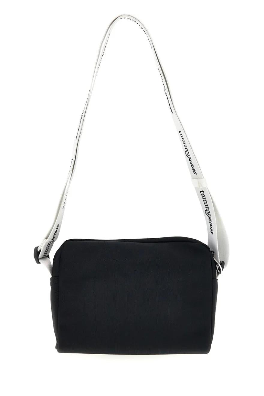 Borsa a Tracolla Nera in Tessuto con Tracolla con Logo Tommy Jeans 18462