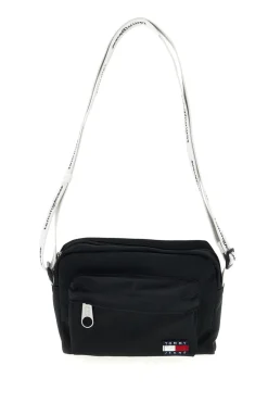 Borsa a Tracolla Nera in Tessuto con Tracolla con Logo Tommy Jeans 18462