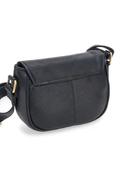 Borsa a tracolla nera in vera pelle artigianale Basile BA3542DX