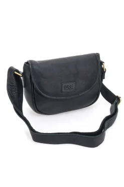 Borsa a tracolla nera in vera pelle artigianale Basile BA3542DX
