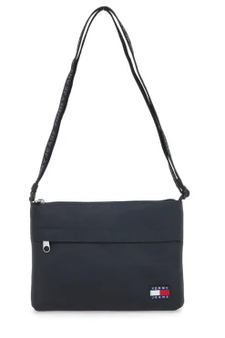 Borsa a tracolla sottile nera in tessuto Tommy Jeans Ess Daily Sacoche