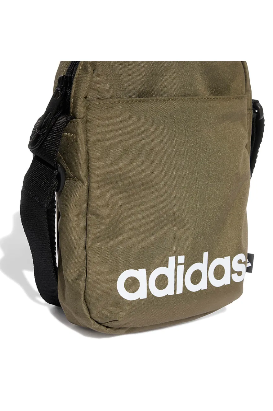 Borsa a tracolla verde con logo stampato Adidas LINEAR ORG