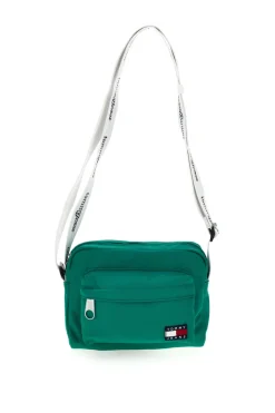 Borsa a Tracolla Verde in Tessuto con Tracolla con Logo Tommy Jeans 18462