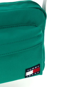 Borsa a Tracolla Verde in Tessuto con Tracolla con Logo Tommy Jeans 18462