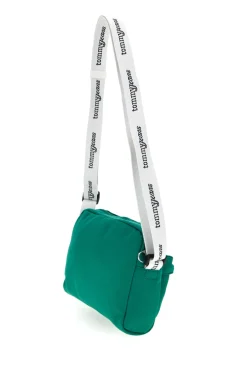 Borsa a Tracolla Verde in Tessuto con Tracolla con Logo Tommy Jeans 18462