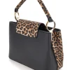 Borsa animalier con manico ad anelli Basile BA1272N-MAC