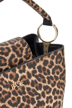 Borsa animalier con manico ad anelli Basile BA1272N-MAC