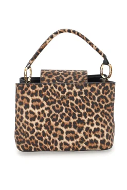 Borsa animalier con manico ad anelli Basile BA1272N-MAC