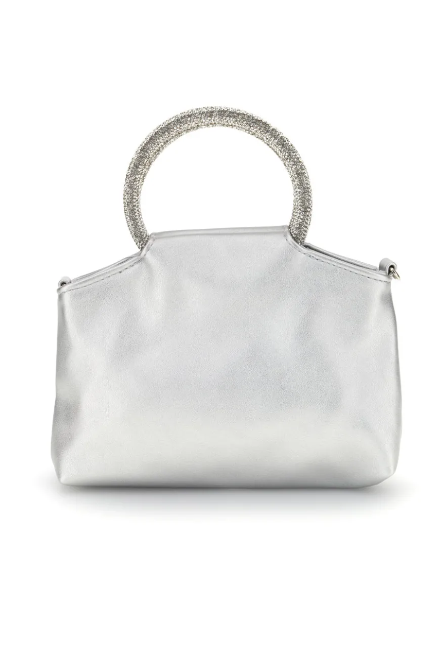 Borsa argento con manico gioiello Nbg SERA/1281