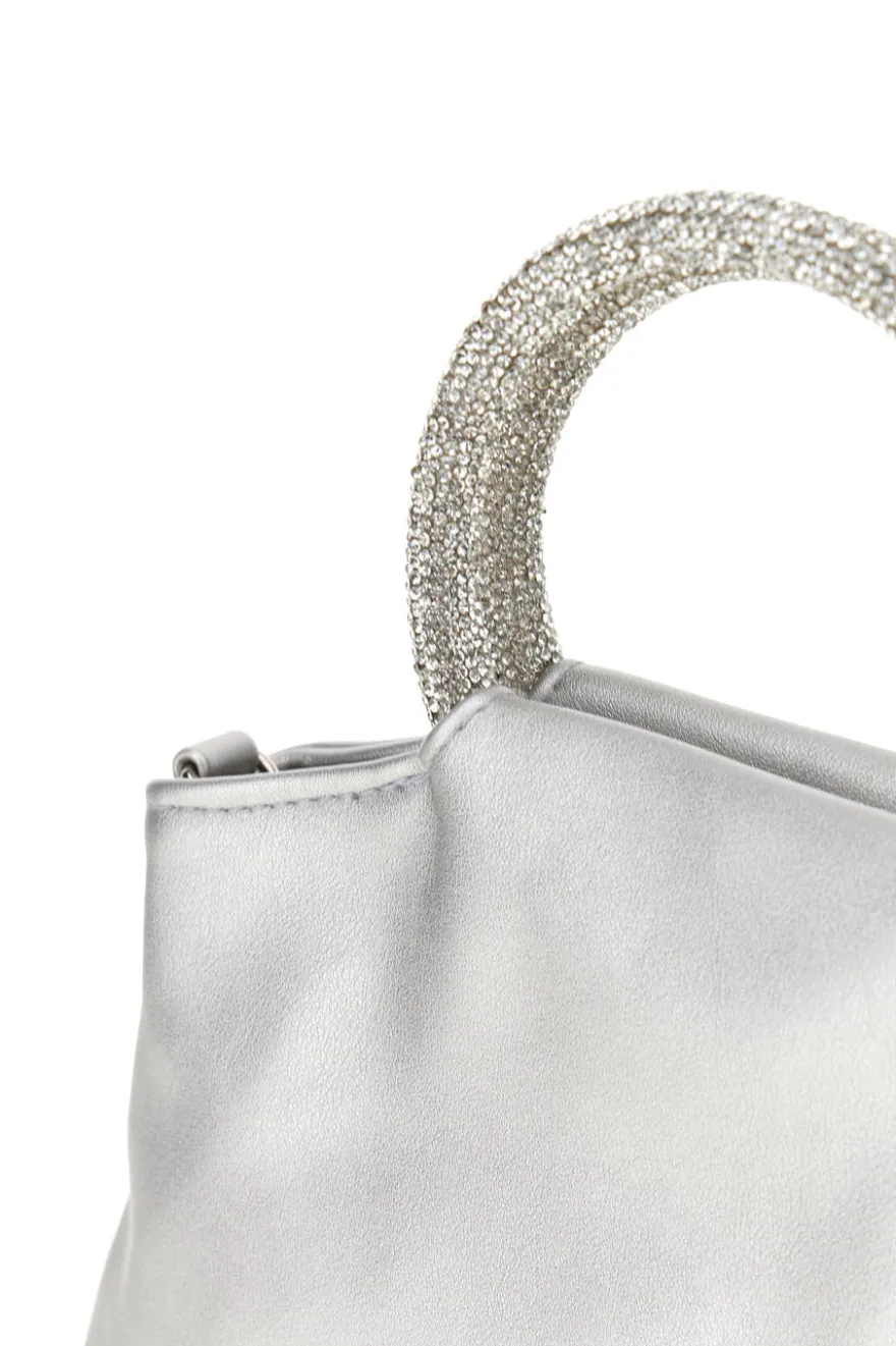 Borsa argento con manico gioiello Nbg SERA/1281